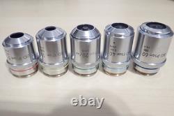 Nikon DIC Nomarksi Microscope Nosepiece BD Plan 5x 10x 20x 40x 60x Objective 210