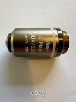 Nikon E Plan 100X /0.90 EPI objective lens