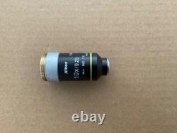 Nikon E Plan 10x / 0.25, infinity / -, WD 7.0, microscope objective
