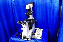 Nikon ECLIPSE TE300 Inverted Microscope Plan Fluor 4x 10x Lamp Tested