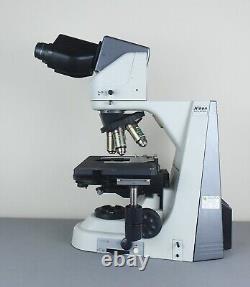 Nikon Eclipse 50i Microscope Phase Contrast with 4 Plan Objective and Ergo Head