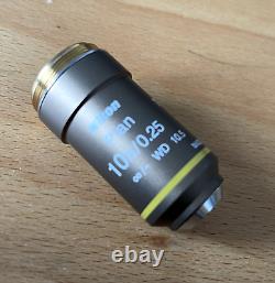 Nikon Eclipse Biological Microscope Objective Lens CFI Plan 10x/0.25 WD 10.5