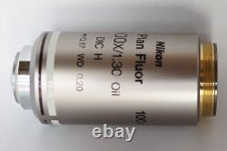 Nikon Eclipse Biological Microscope Objective Lens CFI Plan Fluor 100x/1.30