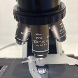 Nikon Eclipse E200 MV R Benchtop Microscope Objective Plan OIL