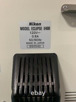 Nikon Eclipse E400 Microscope with 3 Nikon Plan Objectives (4X, 10X & 40X)