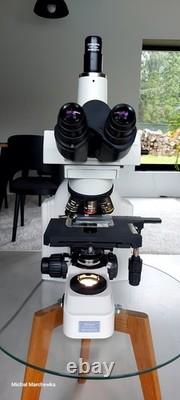 Nikon Eclipse E400 Trinocular Microscope 5 Nikon Plan Objectives 4x-100x