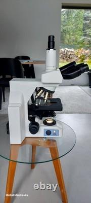 Nikon Eclipse E400 Trinocular Microscope 5 Nikon Plan Objectives 4x-100x
