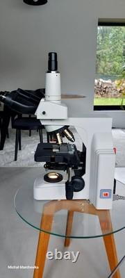 Nikon Eclipse E400 Trinocular Microscope 5 Nikon Plan Objectives 4x-100x