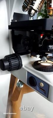 Nikon Eclipse E400 Trinocular Microscope 5 Nikon Plan Objectives 4x-100x