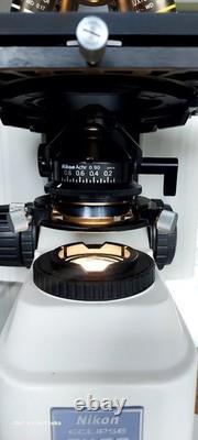 Nikon Eclipse E400 Trinocular Microscope 5 Nikon Plan Objectives 4x-100x
