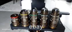 Nikon Eclipse E400 Trinocular Microscope 5 Nikon Plan Objectives 4x-100x