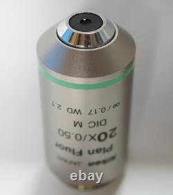 Nikon Eclipse Microscope CFI Plan Fluor 20X DIC M Objective Lens Used