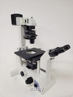 Nikon Eclipse TE200 Microscope with 3 x Objectives Plan, Ph with TE-PS100 PSU Lab