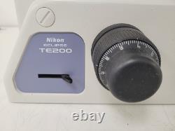 Nikon Eclipse TE200 Microscope with 3 x Objectives Plan, Ph with TE-PS100 PSU Lab