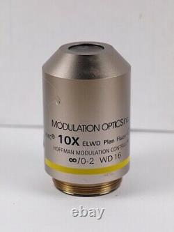 Nikon Hoffman Modulation Contrast Plan Fluor ELWD 10X Microscope Objective