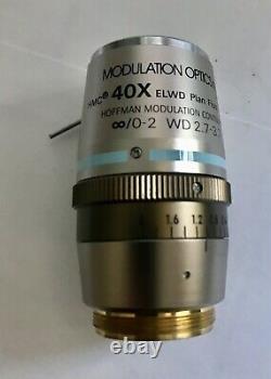 Nikon Hoffman Modulation Contrast Plan Fluor ELWD 40X Microscope Objective