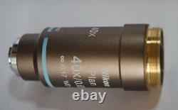 Nikon Infinity Correction Biological Microscope Objective Lens CFI Plan 40 teste