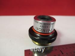 Nikon Japam Objective Plan 4x Microscope Part Optics As Pictured &75-b-16