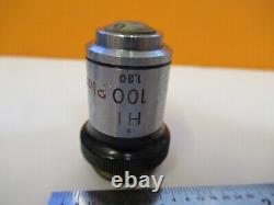 Nikon Japan Objective Plan 100x Optics Microscope Part As Pictured &ft-1-a-28