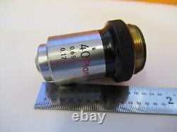 Nikon Japan Objective Plan 40x Optics Microscope Part As Pictured &ft-1-a-27
