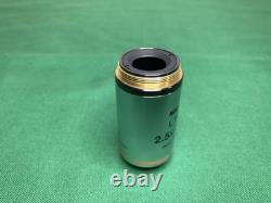 Nikon L Plan 2.5x/0.075 Objective Lens OFN25 WD8.8 Microscope M25 Thread Used