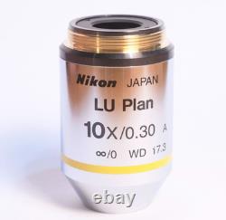 Nikon LU Plan 10x/0.30 EPI Microscope Objective Lens Long Working Distance 17.3