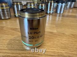 Nikon LU Plan 20x 0.40 A ELWD BD Objective Lens In Good Condition