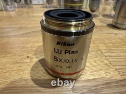 Nikon LU Plan 5x 0.15 A BD Objective Lens In Good Condition