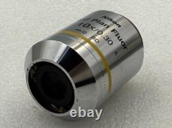 Nikon LU Plan Fluor 10x/0.30 A Infinity/0 WD 15 Microscope Objective Lens Used