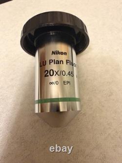 Nikon LU Plan Fluor 20X/0.45? /0 EPI Metallurgy Microscope Objective