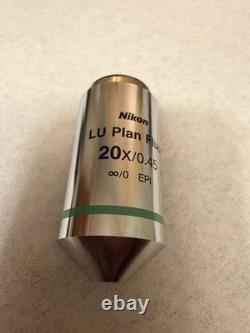 Nikon LU Plan Fluor 20X/0.45? /0 EPI Metallurgy Microscope Objective