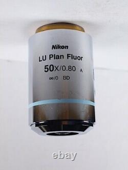 Nikon LU Plan Fluor 50x BD L & LV Series Industrial Microscope Objective