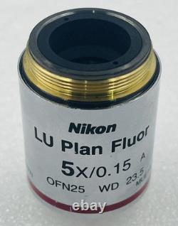Nikon LU Plan Fluor 5X/0.15 Microscope Objective Lens