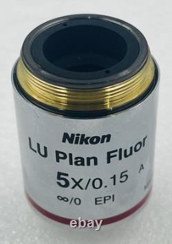 Nikon LU Plan Fluor 5X/0.15 Microscope Objective Lens