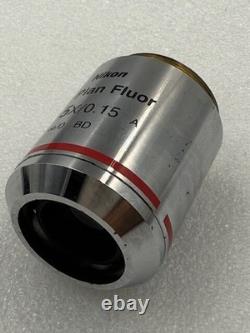 Nikon LU Plan Fluor 5x/0.15 A Infinity/0 WD 18 Microscope Objective Lens Used