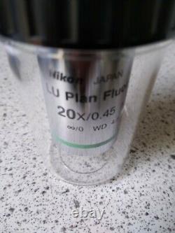 Nikon LU Plan Fluor EPI 20X / 0.45 microscope objective