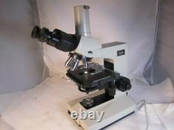 Nikon Labophot trinocular Microscope E plan 4x 10x 40x and 100x oil