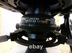 Nikon Labophot trinocular research microscope M Plan objectives 2M-45.5