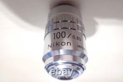 Nikon M Plan 100x/0.80 ELWD 210/0 Microscope Objective RMS Optiphot