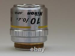 Nikon M Plan 10x SLWD Microscope Objective and Photomacrography Lens