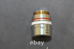 Nikon M Plan 5x 0.1 210/0 Microscope Objective Lens