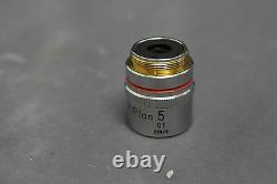 Nikon M Plan 5x 0.1 210/0 Microscope Objective Lens