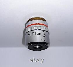 Nikon M Plan 5x 0.10 RMS Optiphot Epiphot Lens Microscope 210mm
