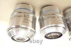 Nikon M Plan 5x 10x 20x 40x 60x 210/0 ELWD BD Microscope Objective Darkfield M26