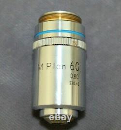 Nikon M Plan 60x /. 80 210/0 Metallurgical Microscope Objective