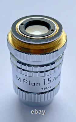 Nikon M plan 1.5x microscope objective, 210 / 0