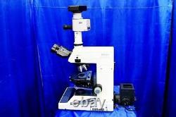 Nikon MICROPHOT Microscope Plan 2X 4X 10X 20X 40X 100X Objectives Power On As-Is