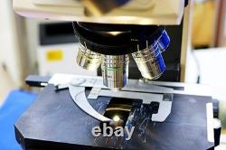 Nikon MICROPHOT Microscope Plan 2X 4X 10X 20X 40X 100X Objectives Power On As-Is