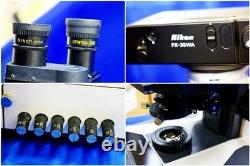 Nikon MICROPHOT Microscope Plan 2X 4X 10X 20X 40X 100X Objectives Power On As-Is
