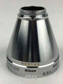 Nikon Macro Plan 0.5x / 0.025 /- Microscope Objective 105% Refund